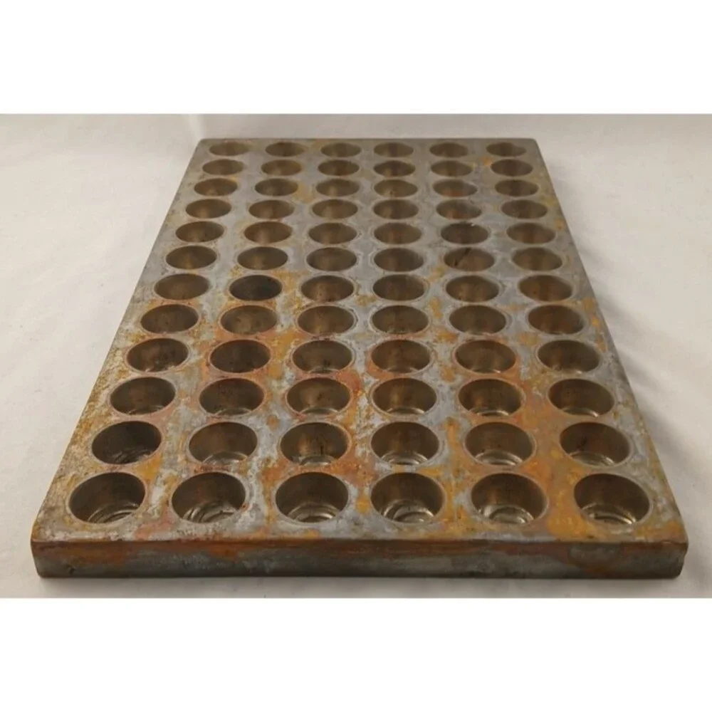 Vintage Industrial Metal Candy/Chocolate Mold Swirl Top 72